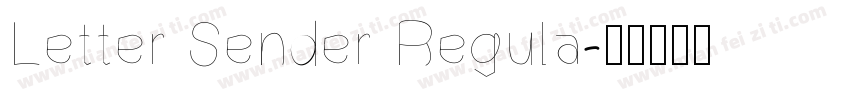Letter Sender Regula字体转换